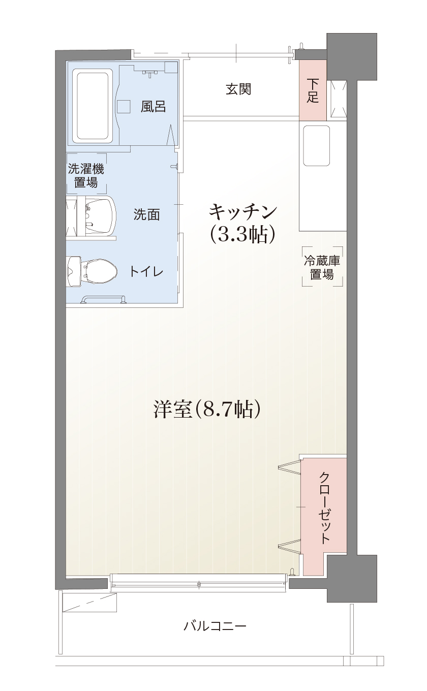 ライフプラザ大津の間取り図