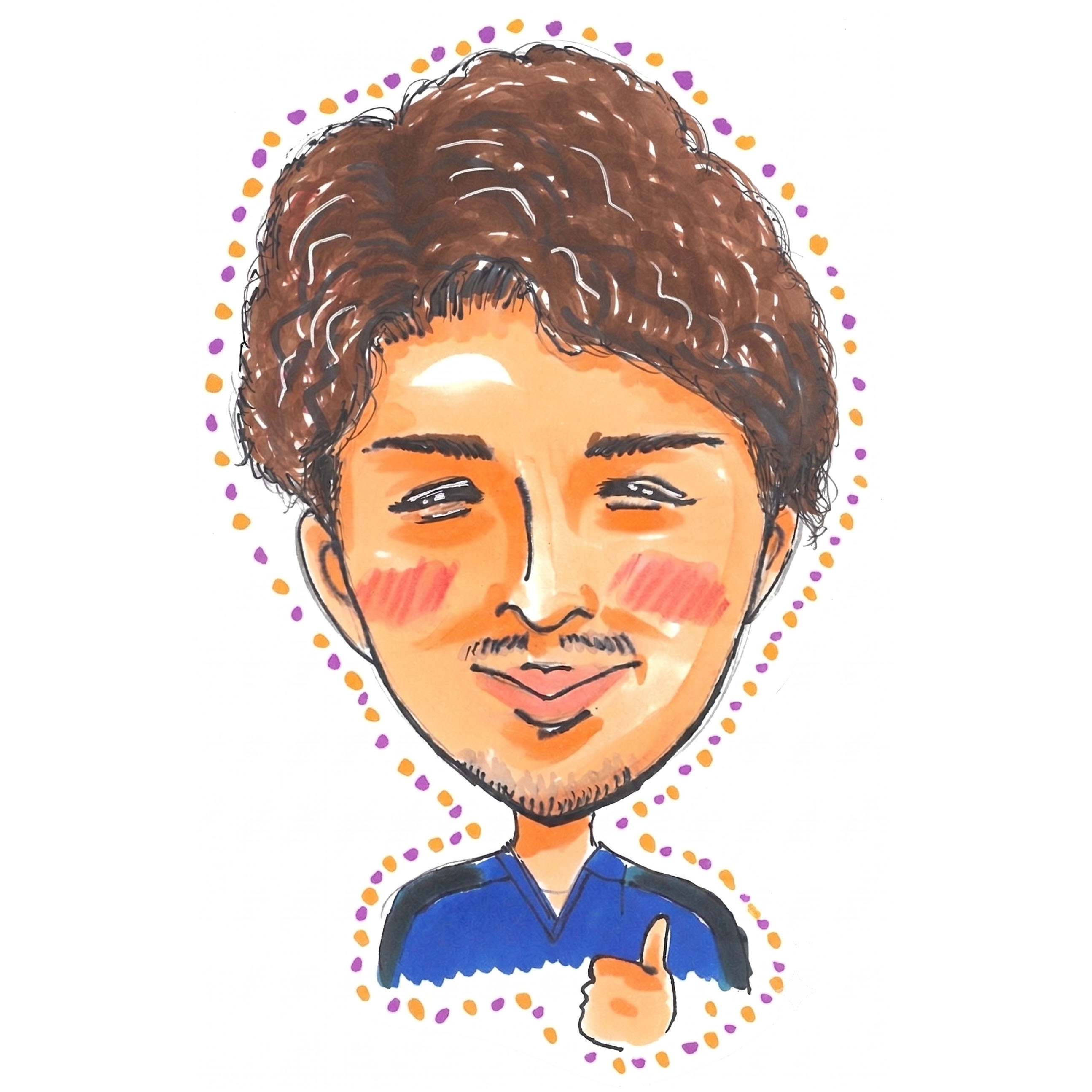 介護福祉士さんの似顔絵