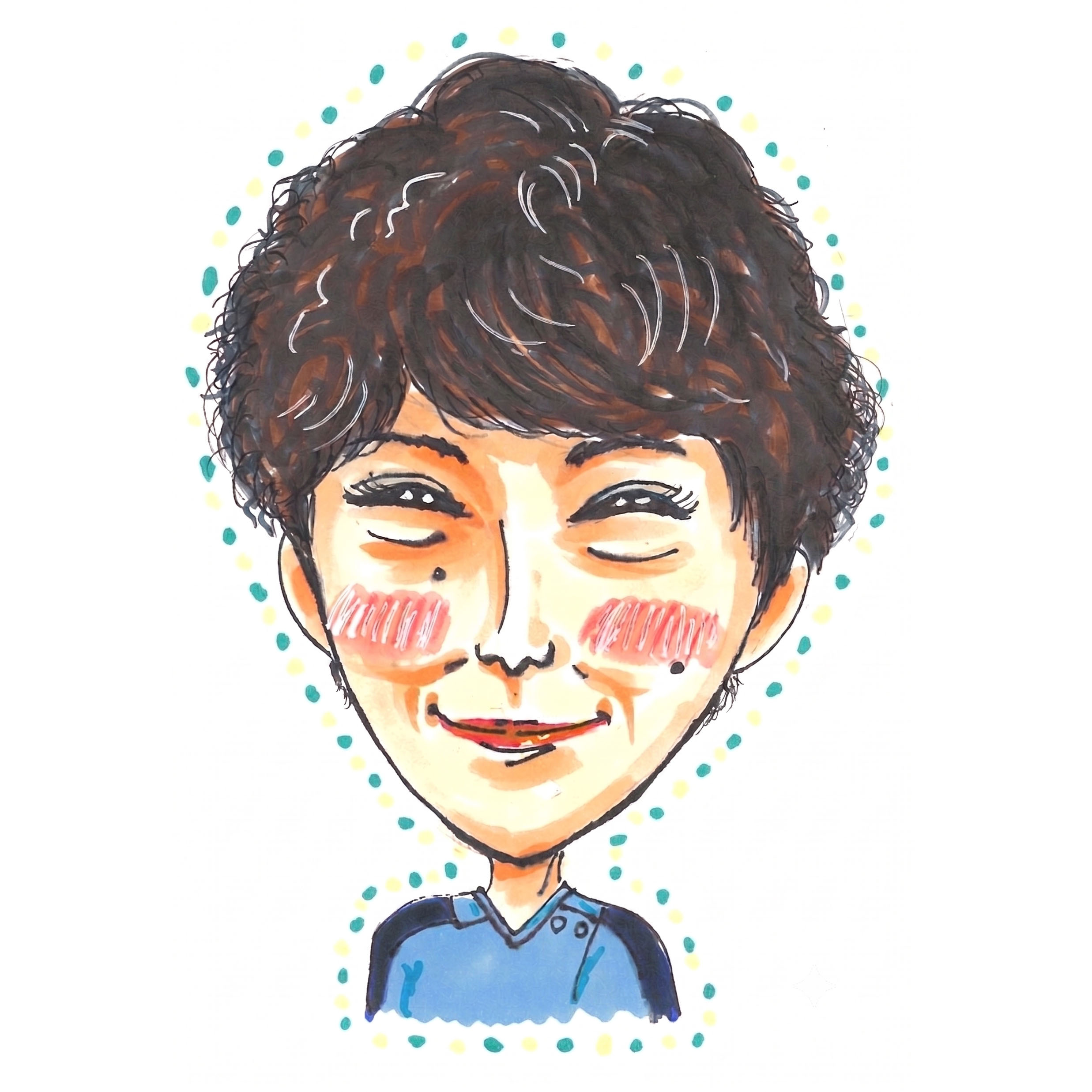 介護福祉士さんの似顔絵