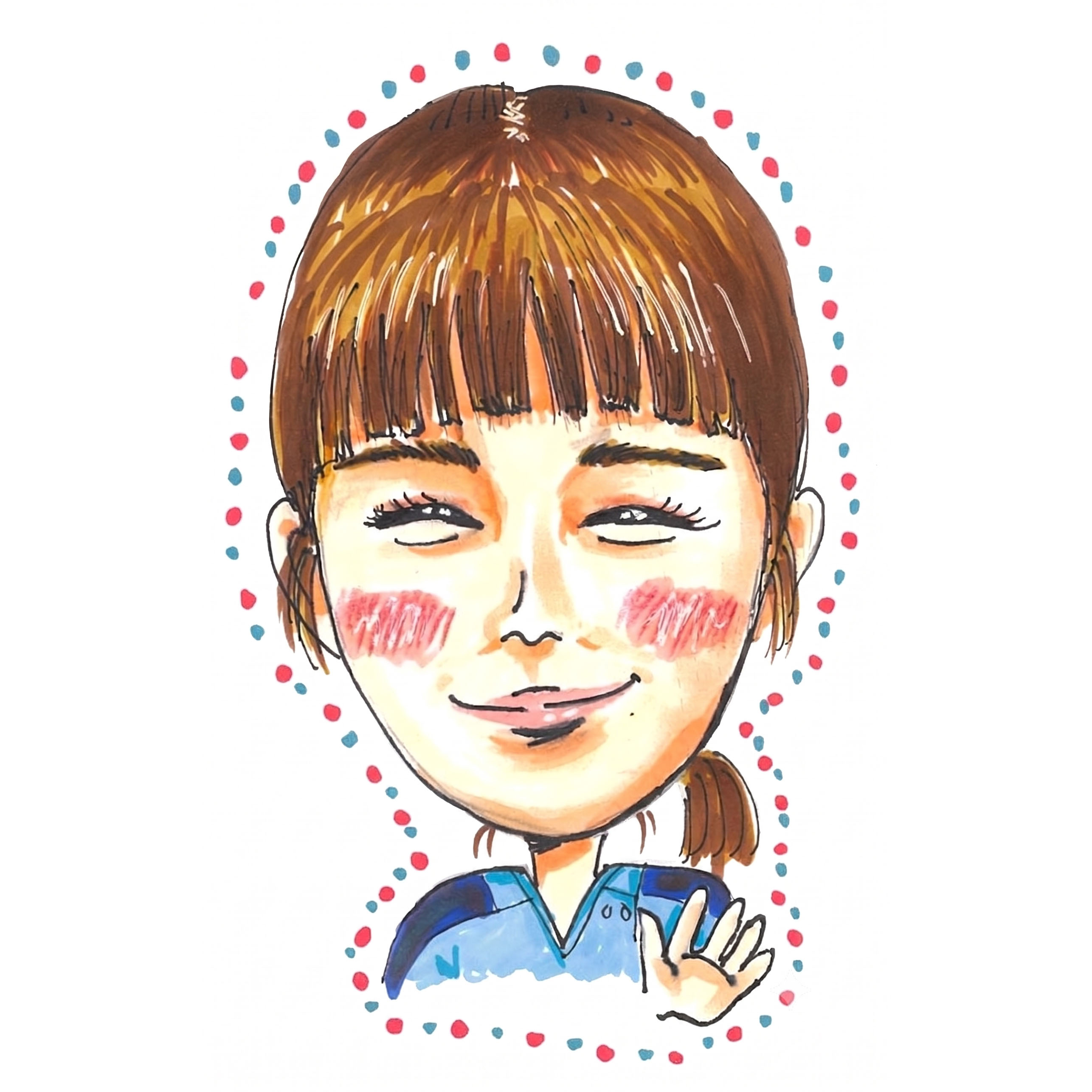 介護福祉士さんの似顔絵