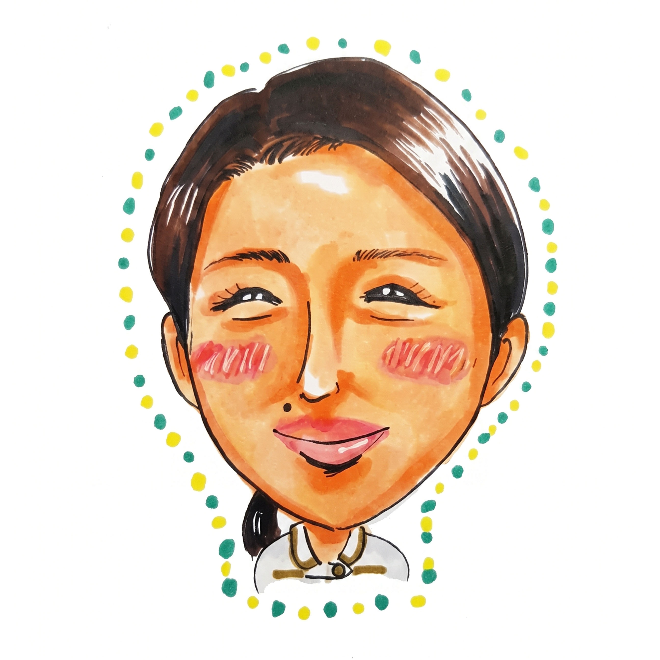 看護師さんの似顔絵